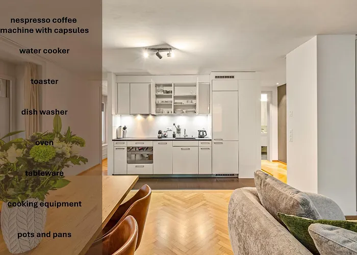 Apartamento Im Stadtzentrum Gelegenes Mit Kingsize Bed Zúrich